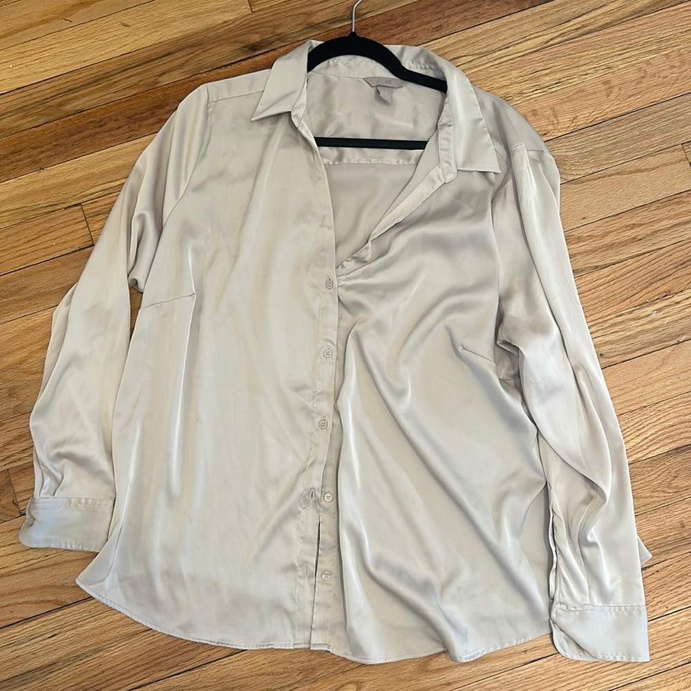 H&M silk top